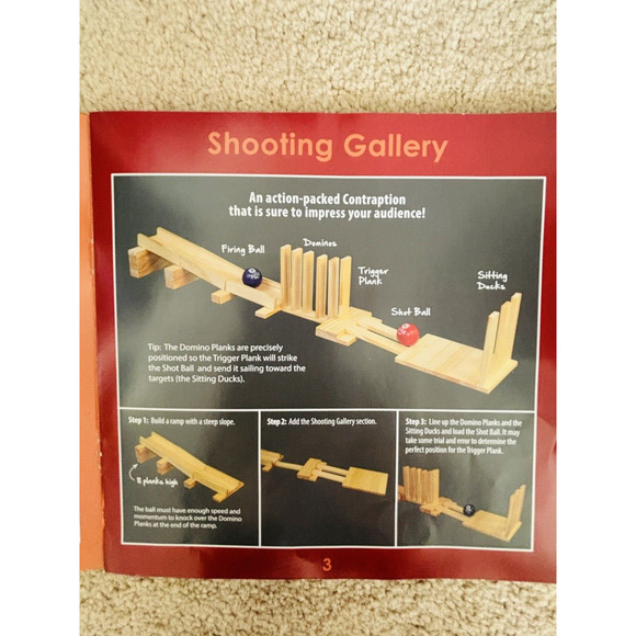 Contraptions 50 pc STEM Obstacle Building Game Wood Plank Set Mindware Keva - Picture 14 of 15